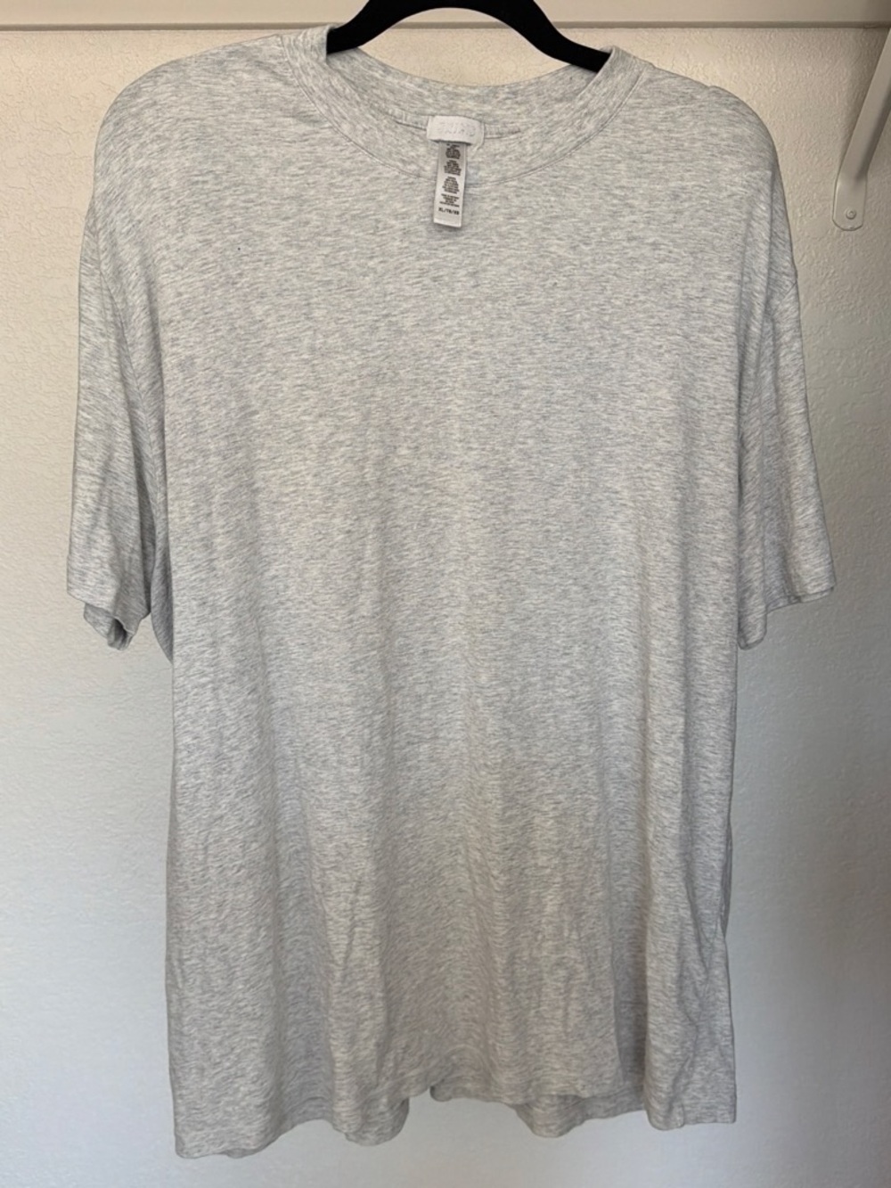Skims Light Heather Gray Short Sleeve Crew Tee